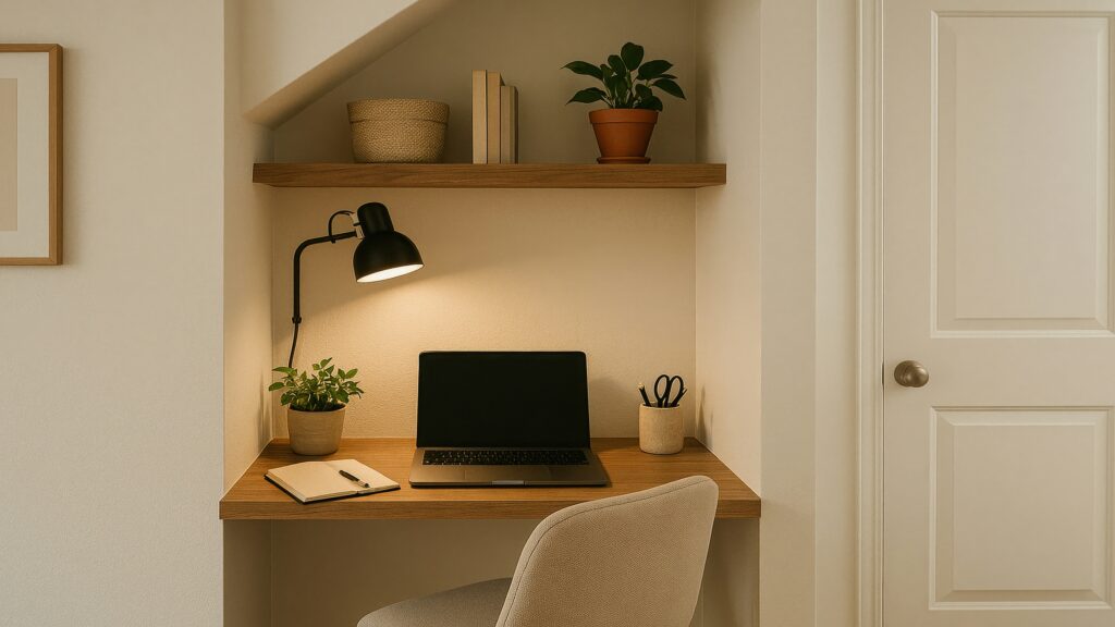 minimal office desk